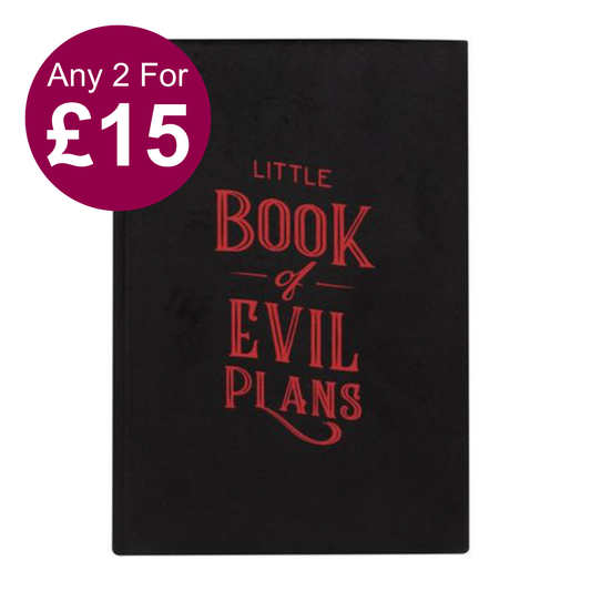 Little Book Of Evil Plans Velvet A5 Notebook