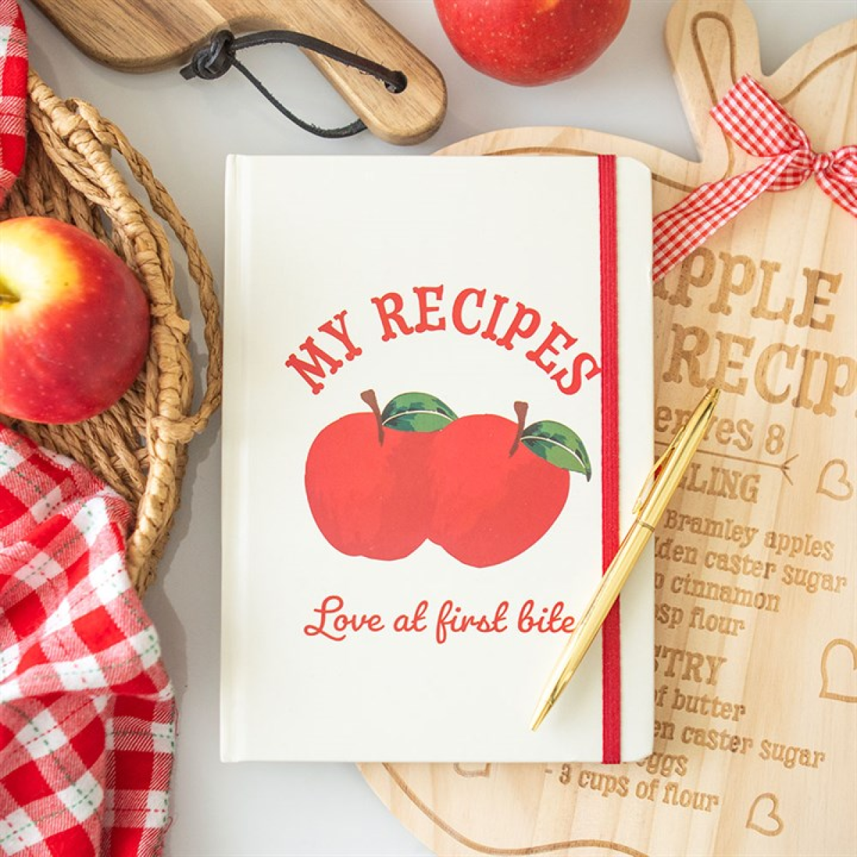 “My Recipes” A5 Notebook with Pen – 200 Lined Pages