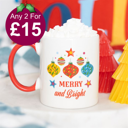 Merry and Bright Bauble Mug