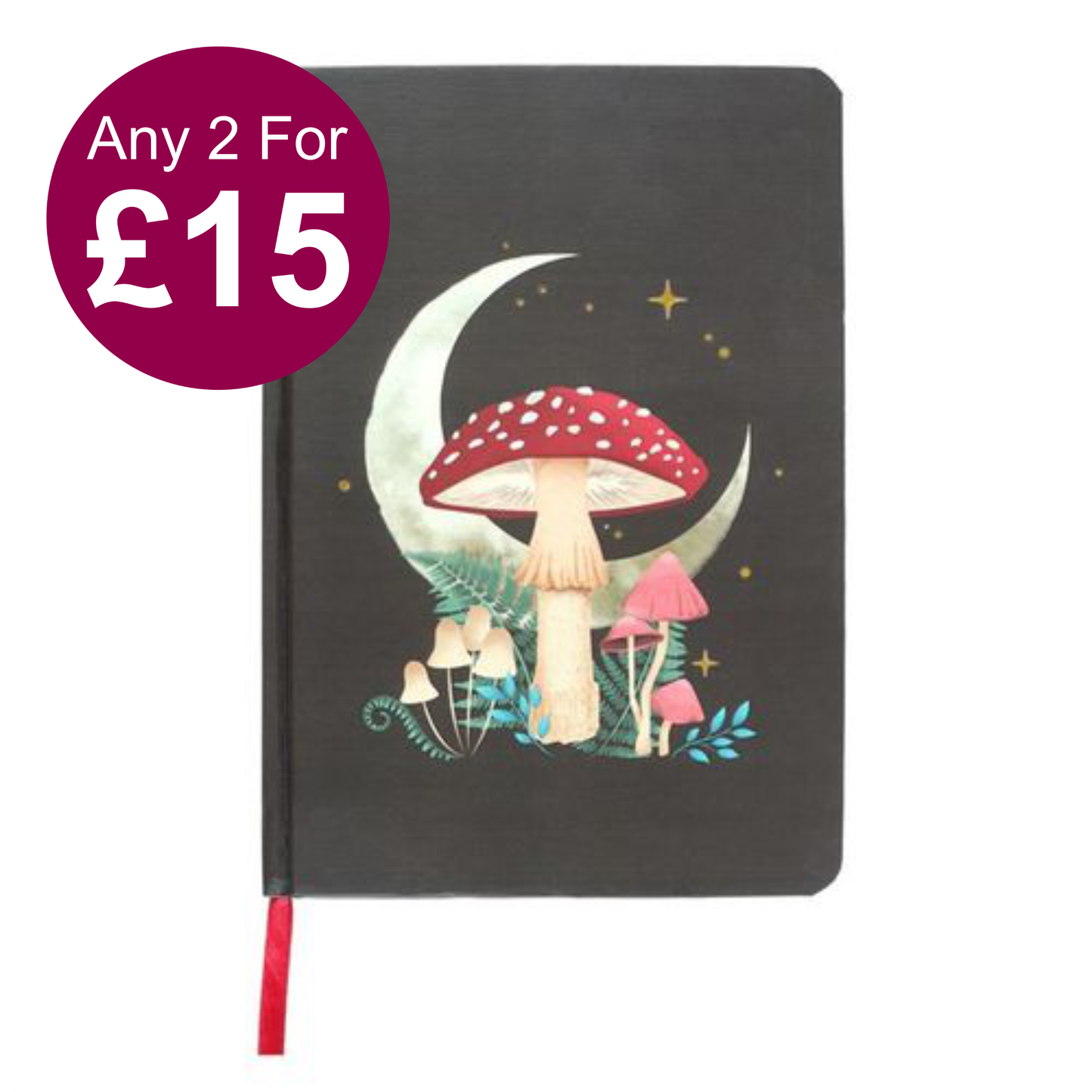 Forest Mushroom A5 Notebook