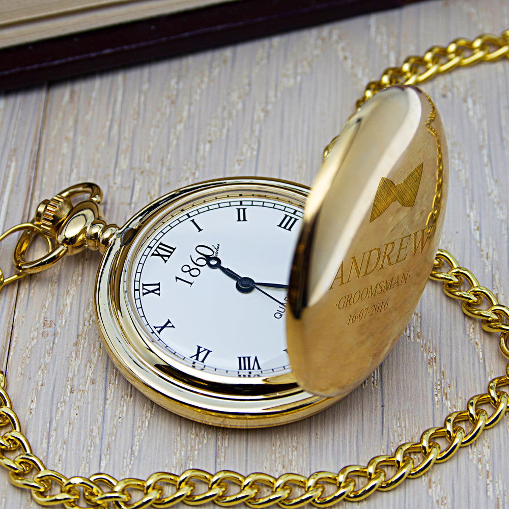 Personalised Groomsman Icon Pocket Watch