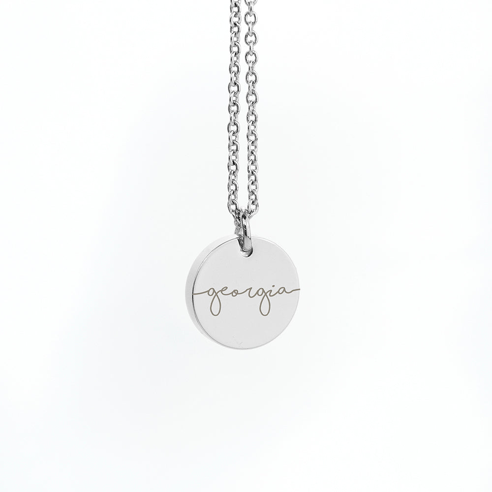 Personalised Disc Necklace