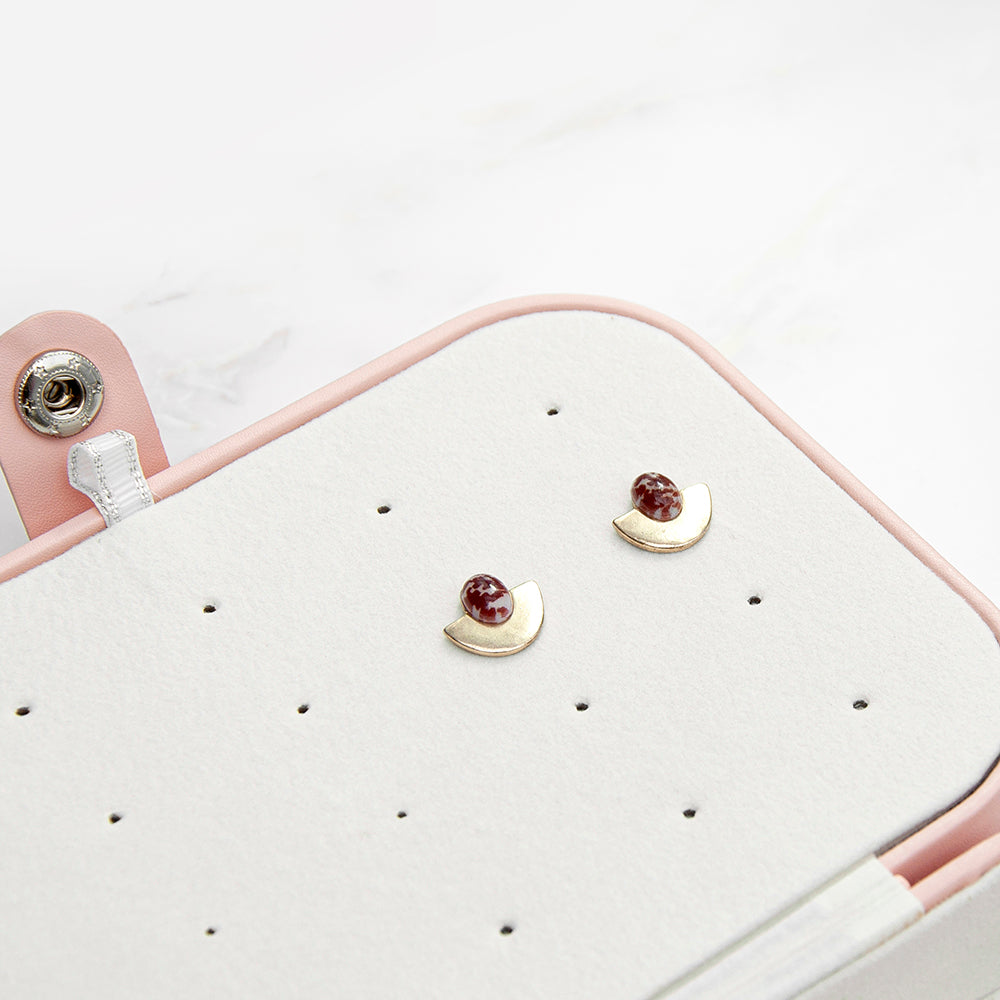Personalised Blush Pink Jewellery Case