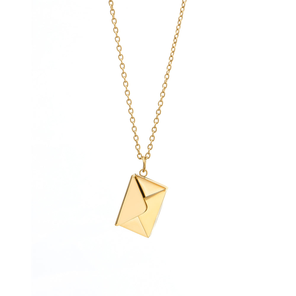 Personalised Secret Message Envelope Necklace