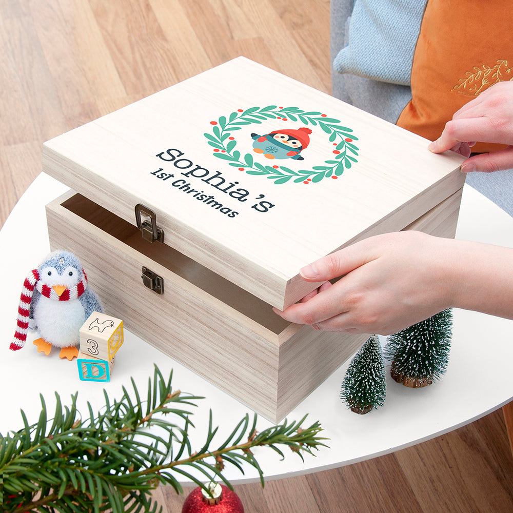 Personalised Baby's First Christmas Eve Box