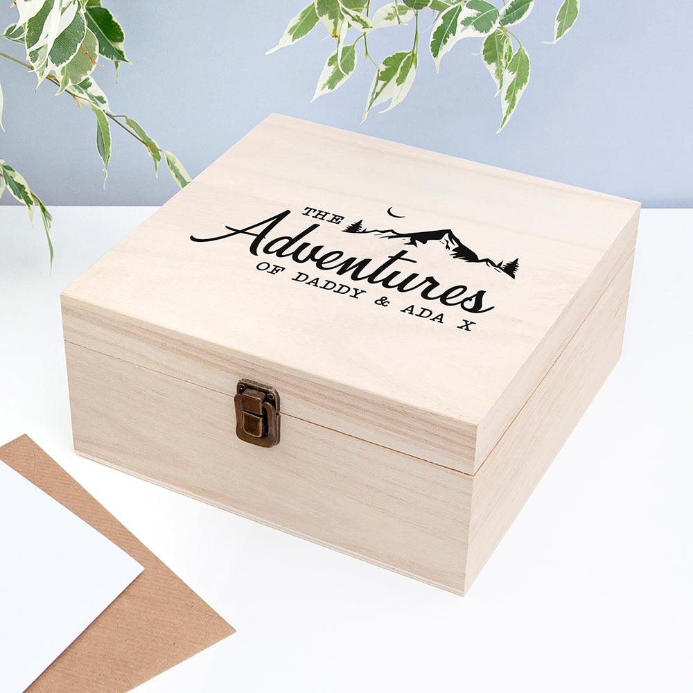 Personalised Adventure Memories Box - Medium