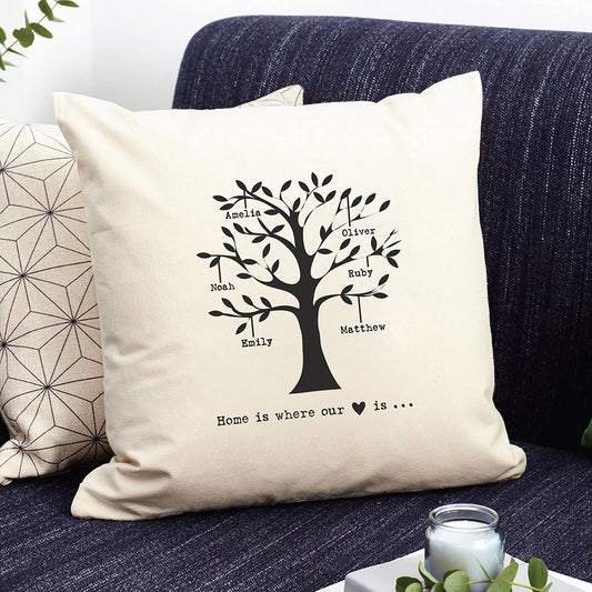 Personalised Family Tree Cushion Cover