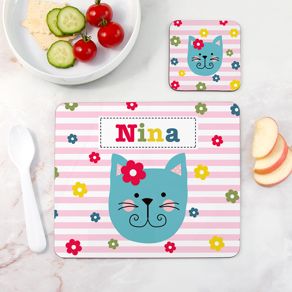 Personalised Placemat Set - Pink Tones