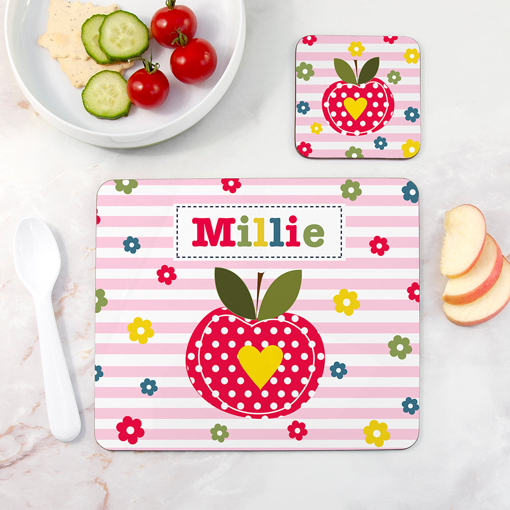 Personalised Placemat Set - Pink Tones
