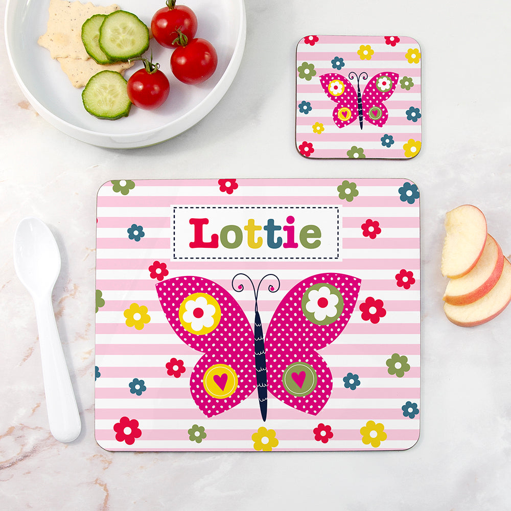 Personalised Placemat Set - Pink Tones