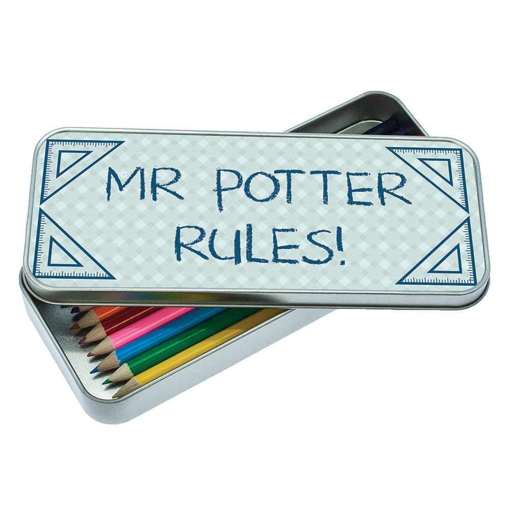Personalised My Teacher Rules Pencil Case