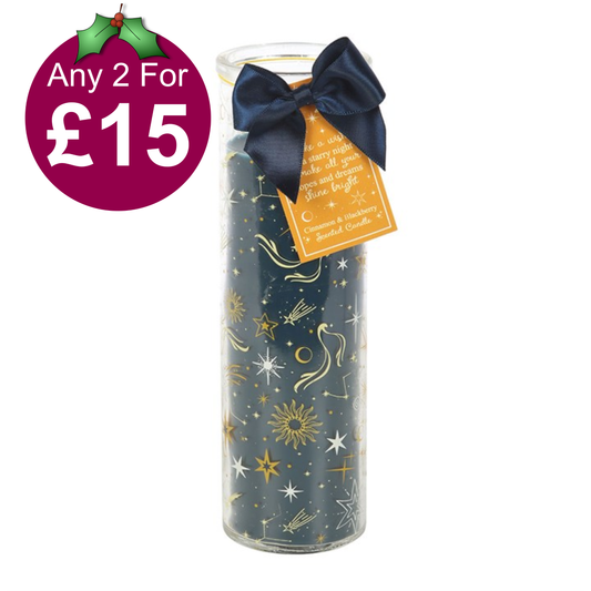 Starry Night Cinnamon & Blackberry Tube Candle