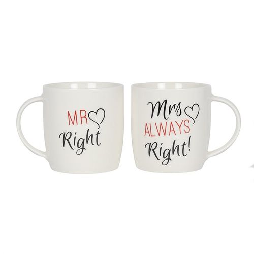 Mr & Mrs 'Right' Mugs